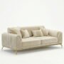 Silk Serenity Sofa (3+2+1) - Beige
