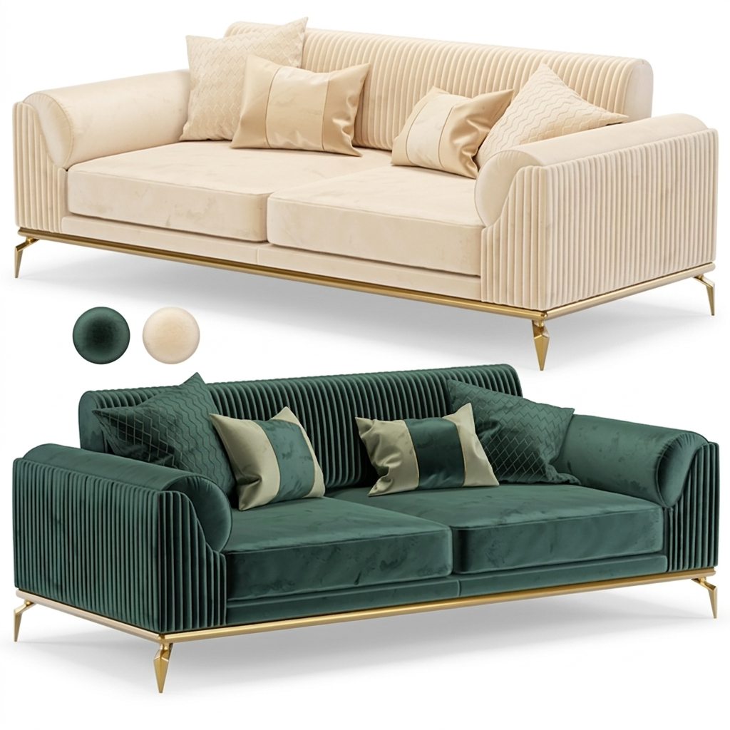 Silk Serenity Sofa (3+2+1)